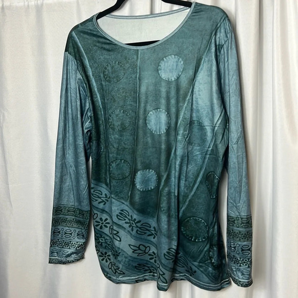 Green Long sleeve Blouse - Picture 1 of 6